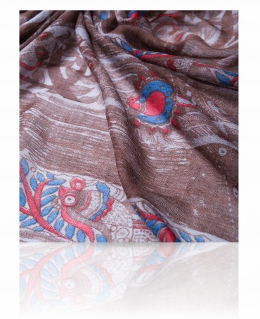 Палантин Женский W-TRIBAL1/BROWN